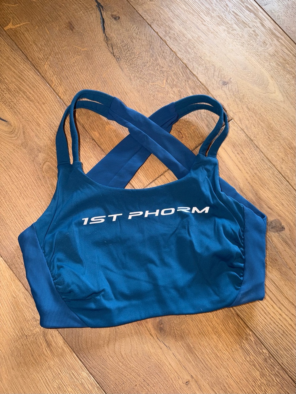 1st Phorm Women's Teal Crossback Sports Bra - Medium Support